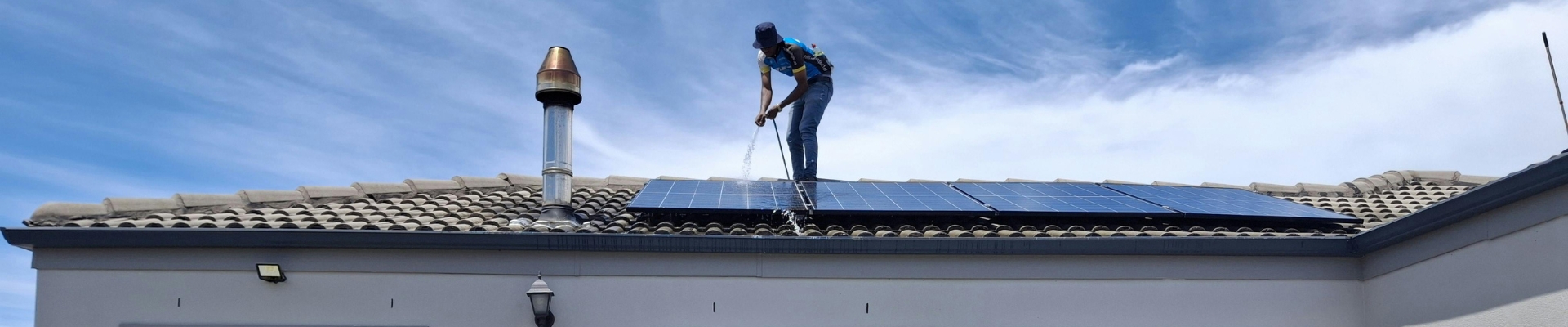 Professional roof maintenance and tile securing service in River Club